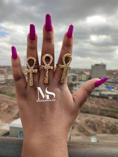 5 Adjustable rings made with quality brass. Can be used during special events wedding, dates, birthday parties. Unique Ankh Shaped Brass Jewelry, Unique Ankh-shaped Brass Jewelry, Mystical Accessories, Ankh Ring, Wedding Dates, Wholesale Earrings, Brass Rings, Almost Perfect, Summer 24