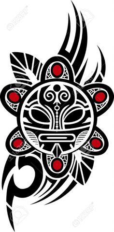 ... Puerto Rican Tribal Tattoos Taino Sun Tribal Vector Illustration Royalty Free Cliparts Tiano Tattoo, Taino Art, Tattoo Happy, Tato Maori, Bow Tattoo Designs