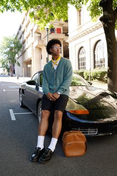 Tyler the creator fit Loafers Fashion Outfit, Sweater Vest Tyler The Creator, 80s Inspired Mens Outfits, Tyler The Creator Louis Vuitton 2024, Tyler The Creator Loafers Outfit, Tyler The Creator Cardigan Outfit, Streetwear With Loafers, Tyler The Creator Loafers