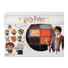 the harry potter cross stitch kit is in its package