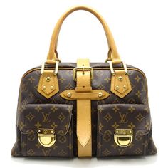 Louis Vuitton Monogram Manhattan Gm Brown Handbag W39cmxh23cmxd13cm Monogram Canvas Satchel With Branded Hardware, Luxury Monogram Canvas Satchel With Gold-tone Hardware, Luxury Monogram Canvas Satchel With Branded Hardware, Bags Louis Vuitton, Brown Handbag, Louis Vuitton Bags, Louis Vuitton Bag, Louis Vuitton Monogram, Manhattan