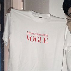 More Issues Than Vogue Funny Y2k Slogan Shirt 90s 2000s Inspired Tee #etsy #streetwear #y2k #funny #vogue #issues #90s Etsy Streetwear, More Issues Than Vogue, T Shirts Y2k, Shirts Y2k, Funny Statements, Slogan Shirts