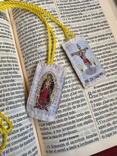 READY TO SHIP! Hand-stitched scapular with Catholic symbols. Often worn in Mexico to protect from bad omens. Wool backing and colorful cord. Perfect as bracelets, necklaces, or as gifts. By purchasing this item, buyer agrees to shop policies (including no refunds or cancelations) and shipping dates. No exceptions. Items lost or damaged in mail are the responsibility of the buyer. PLEASE PURCHASE INSURANCE-📦 as per shop policy seller is not responsible for lost, damaged, or missing items to orde Scapular Necklace, Catholic Symbols, Catholic Bracelet, Bad Omens, Saint Mary, Religious Gifts, Shop Policies, Hand Stitched, Bead Charms