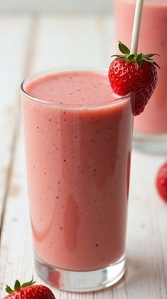 Make the perfect strawberry smoothie recipe in minutes! Healthy, creamy, and refreshing with simple ingredients and endless variations.