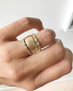 Bold Rings, Wedding Accessories Jewelry, Rings Gold, Gold Ring Stack, Fine Rings, Ring Jewelry, Accessories Jewelry, Diamond Bands, Diamond Wedding Bands