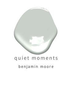 the words quiet moments are written in white on a white background with an oval shape