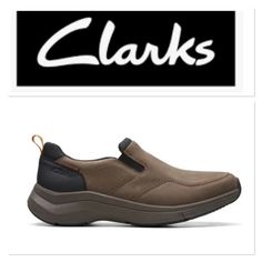 New Clarks Nubuck Slip On Shoes. Waterproof And Layered With A Contoured Comfort For Day-Long Comfortable Cushioning. * Dark Taupe Oil Nubuck Upper * Wavewalk Motion Control Technology With A Rocker Sole Aids Natural Walking Movement * Contoured Comfort Footbed * Heel Height: 50mm * Size 12 Waterproof Leather Sneakers With Closed Toe, Tan Brown Shoes, Clarks Shoes Mens, Mens Clarks, Clark Loafers, Mens Leather Loafers, Boat Fashion, Men's Clarks, Black Slip On Shoes