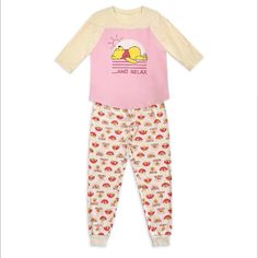 Snug As A Bear With This Beautiful Winnie The Pooh Sleep Set. Soft Material With 3/4 Sleeves And Lounge Pants. 57% Cotton, 40% Viscose And 3% Elastane. Pink Cartoon Print Sleepwear For Loungewear, Pink Cartoon Print Sleepwear, Playful Pink Sleepwear With Relaxed Fit, Playful Pink Relaxed Fit Sleepwear, Cute Fitted Pink Sleepwear, Heffalumps And Woozles, Disney Animators Collection, Disney Pajamas, Dog Pajamas