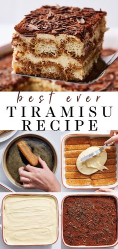 the best ever tiramesu recipe for desserts