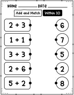 the worksheet for adding and subming numbers to one digit number, which is