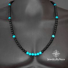 Mens Womens Turquoise Choker Necklace, Handmade Natural Stone Necklace, Blue Necklace, Gemstone Beaded Choker Necklace for Men and Women 🔵 The necklace in the photos is 20 inches. 🔴 There's definitely one for you. Click to take a look at all the necklaces that will complete your elegance; 🔷 https://jewelrybyneco.etsy.com 🔷 🔵 Presented as stylish jewelry and produced using the highest quality natural stone beads, all of the necklaces are adjustable. Crystal natural stone jewelry are jewelry Beaded Necklace For Men, Healing Beads, Mens Beaded Necklaces, Women Choker Necklace, Turquoise Choker, Stone Choker, Turquoise Bead Necklaces, Stone Beaded Necklace, Natural Stones Necklace