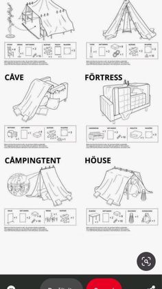 the instructions for how to set up a tent in an rv camper's house