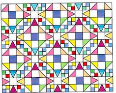 an image of a colorful pattern with triangles