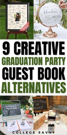 the 9 creative graduation party guest book alternatives for college students and their guests to sign