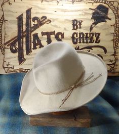 UPDATED PRODUCTION TIME: ALL hat orders  will be in the current production time of 10-12 WEEKS. If possible we will ship sooner. Lil Grizz is determined to give each hat the needed time and attention to detail.  SILVERADO - This style is a wide brimmed variation of the standard Fedora hat. It has accentuated creases on the front and sides of the center point. It also has tight hand rolls on the front/sides of the standard cowboy brim. This hat is carries you back to the eras of Westerns and coun Pencil Curls, Time And Attention, Elvis Impersonator, Sewing Tape Measure, Center Point, Mountain Man, Hand Shapes, 12 Weeks, Old West