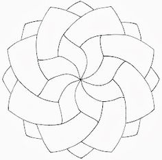 an image of a circular design in black and white