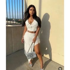 2 Piece Set Includes Maxi Skirt And Crop Top Turn Heads In This Stunning White Fringe Two-Piece Set. Perfect For Summer Parties Or Beach Weddings. Length:16.5 Inch Bust:33.1 Inch Waist:26.8 Inch Hip:35.4 Inch Bottom Length:40.6 Inch Keywords: Two-Piece Dress, Fringe Dress, White Dress, Crop Top, Maxi Skirt, Party Dress, Cocktail Dress, Summer Outfit, Beach Wedding, Evening Wear, Glamorous, Trendy Reasonable Offers Are Gladly Accepted. Your Order Will Be Handled With Care, Packed Thoughtfully In Cocktail Dress Summer, Dress Crop Top, Summer Outfit Beach, Maxi Skirt Crop Top, Party Dress Cocktail, Skirt And Crop Top, Flower Print Skirt, Full Midi Skirt, Checkered Skirt