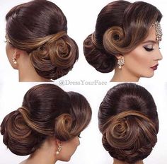 New Long Hairstyles, Long Fine Hair, Bridal Wedding Hair, Indian Bridal Hairstyles, Bridal Hairstyles, Bridal Updo