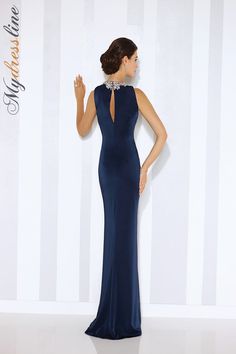 Looking for a gorgeous dress to make a statement at your next special event? Look no further than the Cameron Blake 116659! This sleeveless sheath dress comes in a beautiful crepe fabric and features two hand-beaded jewel necklines – one at the front and one at the back. There’s also a keyhole opening at the back, and the dress has a sweep train for an added touch of glamour. Cameron Blake, Bride And Groom Silhouette, Mother Dresses, Sheath Gown, Groom Dresses, Bridal Bridesmaid Dresses, Mob Dresses, Long Evening Gowns, Beaded Neckline