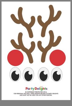 a poster with some reindeer's eyes on it