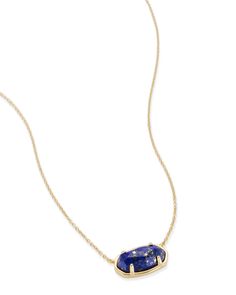 Elisa 18k Gold Vermeil Pendant Necklace in Gray Labradorite | Kendra Scott Pink Quartzite, Christmas Lists, Pink Dye, Stone Feature, Blue Lapis, Pink Tone, Eras Tour, Kendra Scott, Blue Stone