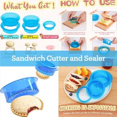 HiYZ sandwich cutter and sealer can clean in top-rack dishwasher. Especially, it's stackable! You don't stress out over cabinet space and pieces getting disorganized. You can use the included fresh-keeping bag to freeze leftover. Diy Jelly, Sandwich Maker, Cookie Molds, Cookie Pie, Sandwich Bread, Dishwasher Racks, Halloween Cookies, Halloween Girl, Holiday Cookies