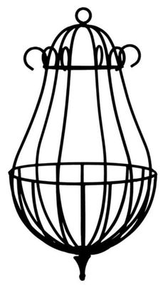 a black and white drawing of a hanging lantern or chandelier, vintage line drawing or engraving illustration