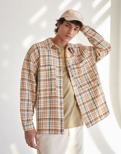 Men’s Clothing | New In | Bershka Street Style Paris, Casual Button Down Shirt, Men Casual, Street Style, Mens Tops, Clothes