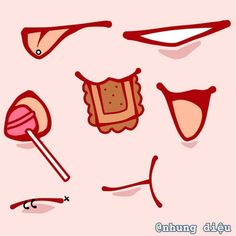 an image of different shapes and sizes of items on a pink background with the words