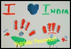 i love india handprints with the words patriotic peaches written on them in different colors