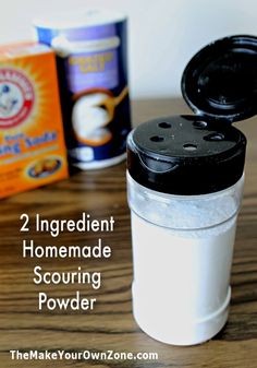 two ingredients for homemade souring powder on a table