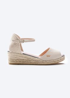 Cavall Canvas Women's Wedge | Handmade in Spain Low Wedge Shoes, Wedges Shoes Low, Breezy Style, Womens Espadrilles Wedges, Sandal Wedges, Comfy Heels, Sell Shoes, Women's Espadrilles, Shoes Handmade