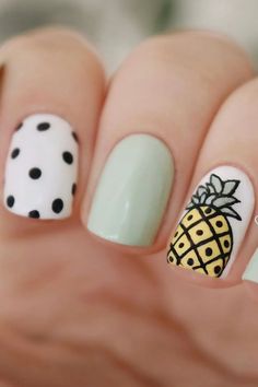 Pineapple Nails - Celebrate summer with these Pineapple nail designs. Perfect for any occasion, these cute and easy Pineapple nail art ideas include pink and blue Pineapple nails, gold accents, and neon styles. Whether you have short nails or acrylics, these summer Pineapple nails will give your manicure a fun and tropical look. Click now to explore all the designs and find your next summer nail inspiration!