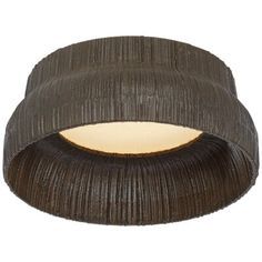 an image of a brown light fixture on a white background in the style of pleated fabric