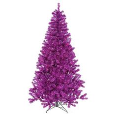 a purple christmas tree on a white background