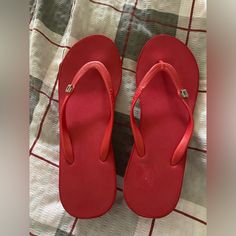 Nwot., Rubber Thing Strap, Wedge Sandals, Approximately 2in. Tall. Please See Photos For Added Info. Red Wedges, Strap Wedge, Thong Sandals, Wedge Sandals, Women's Shoes Sandals, Shoes Sandals, Wedges, Women Shoes, Sandals