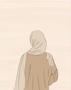 the back of a woman's head with a white shawl over her shoulders