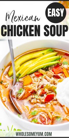 Mexican Chicken Soup (Caldo De Pollo) Chicken Caldo Mexican Crockpot, Healthy Mexican Chicken Soup, Instant Pot Mexican Chicken Soup, Mexican Style Chicken Soup, Chicken Caldo Soup, Las Palapas Chicken Soup Recipe, Keto Mexican Chicken Soup, Low Carb Mexican Soup