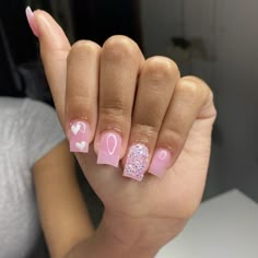 Pink Nail Inspired, Nail Inspired, Cute Short Nails, Simple Gel Nails, Cute Acrylic Nail Designs