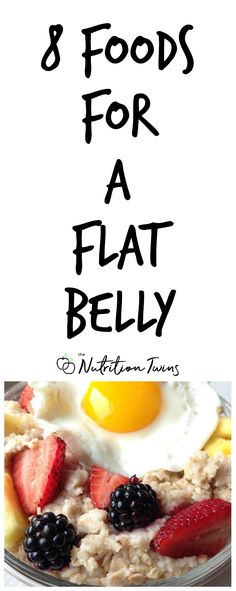 8 Foods for a Flat Belly | Healthy Belly-Fat Burning Foods to Help You Lose Weight | For More RECIPES, fitness & nutrition tips please SIGN UP for our FREE NEWSLETTER www.NutritionTwins.com Fat Burning Foods Belly, Nutrition Sportive, Sport Nutrition, Low Carb Diets