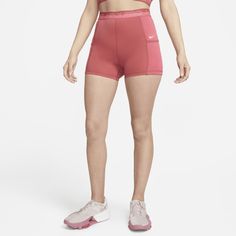 Train like the pros in these stretchy, tight-fitting shorts. With sweat-wicking fabric and mesh panels on the legs, you'll stay cool during high-intensity workouts. A wide elastic waistband provides extra support. Shorts Nike Pro, Nike Pro Women, Nike Pro Combat, Best Mothers Day Gifts, Sea Coral, High Intensity Workout, Shorts Nike, Training Shorts, Gym Shorts