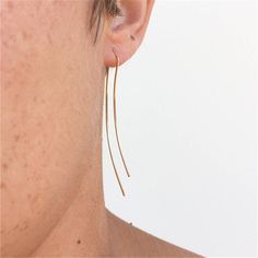 SKU:24480732Metals Type: Gold FilledModel Number: H-1448Gender:Female/AdultShape\pattern: GeometricCertificate Type: GTCMaterial: 14K Gold Filled,14K Rose Gold Filled,925 Sterling SilverColor: Gold,Rose Gold,Silver Adjustable Linear Elegant Earrings, Modern Threader Earrings For Everyday, Modern Everyday Threader Earrings, Minimalist Metal Linear Earrings, Minimalist Linear Earrings For Formal Wear, Minimalist Dangle Threader Earrings, Minimalist Metal Threader Earrings For Party, Modern Gold Threader Earrings For Formal Occasions, Modern Gold Threader Earrings For Formal Events