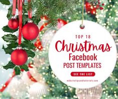 Top 18 Christmas Facebook Post Templates - See The List at Website Tips & Tutorials Christmas Facebook Post, Holiday Social Media Posts, Airbnb Marketing, Social Media Marketing Ideas, Design Real Estate, Building Brand, Facebook Templates, Brand Visibility, Facebook Post Template