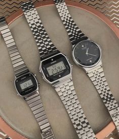 Stylish Watches For Men, Casio Vintage Watch, Casio Watches, Trendy Watches, Vintage Watches Women, Fashion Watch, Cool Outfits For Men