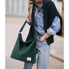 Tote Bag Made Of High-Quality Soft Corduroy,More Durable And Super Skin-Friendly, Water-Repellent Fabric Is An Added Bonus. It's Goes With Almost Any Outfit. Beautiful Bag! Size: 14.2*14.2*4.4inch, This Is A Corduroy Bag To Have For Everyday Use. Easily Fit Your Tablet, Ipad, Phone, Etc. Interior Pockets Are Great For Holding Smaller Items Like Lipstick, Keys, Hand Sanitizer, Etc. Crossbody Bag With Reinforced Bottom Holds Its Shape Better. Zipper Closure To Keep Things From Falling Out. Double Trendy Green Canvas Bag For Daily Use, Green Casual Canvas Shoulder Bag, Casual Green Canvas Shoulder Bag, Trendy Canvas Hobo Bag For Errands, Casual Green Bag For Errands, Casual Cotton Bags For Errands, Casual Green Crossbody Canvas Bag, Large Capacity Cotton Shoulder Bag For Errands, Cotton Bag With Adjustable Strap For Errands