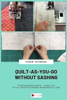 the video is showing how to sew with scissors and sewing threads on it