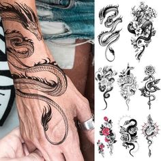 Tato Women, Snake Totem, Flower Flash, Dragon Totem, Dragon Snake, Snake Dragon, Flying Dragon, Lip Tattoos