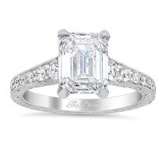 an emerald cut diamond engagement ring