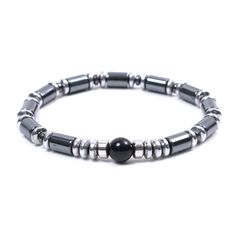 PRICES MAY VARY. This Handmade men’s bracelet features 6mm beads We use 1.0mm silicon stretch cord for superior strength and durability. This is low-power Hematite. so there is no strain on the body. Choose your size : M size - Fits 6.5""-7.1"" Wrist Size L size - Fits 7.2""-7.8"" Wrist Size 6mm beads come in a variety of colors and styles. Especially, it goes well with leather bracelets. ▶ This Handmade men’s bracelet features 6mm beads accented with Black Onyx. ▶ We use 1.0mm silicon stretch c S Bracelet, Hematite Bracelet, Beads Bracelet Design, Leather Bracelets, Healing Bracelets, Mens Jewelry Bracelet, Beaded Stretch Bracelet, Stretch Bracelet, Healing Stones