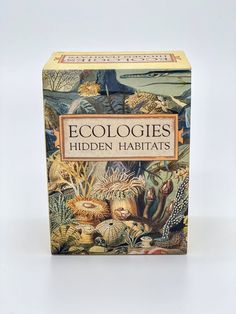 a box with an image of the book ecologists hidden habitats on it